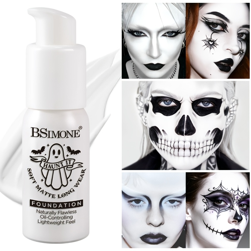 Correction Fluid White - White Liquid Foundation, Matte Long‑Lasting Face