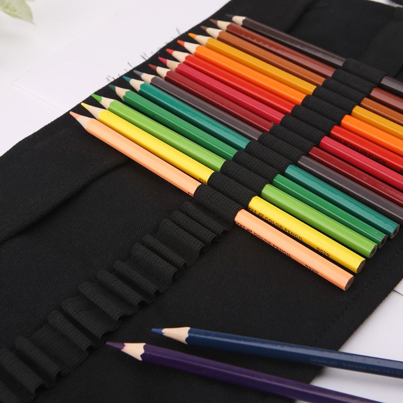 Black Color School Pencil for  - Pen Pouch Roll 评论和价格