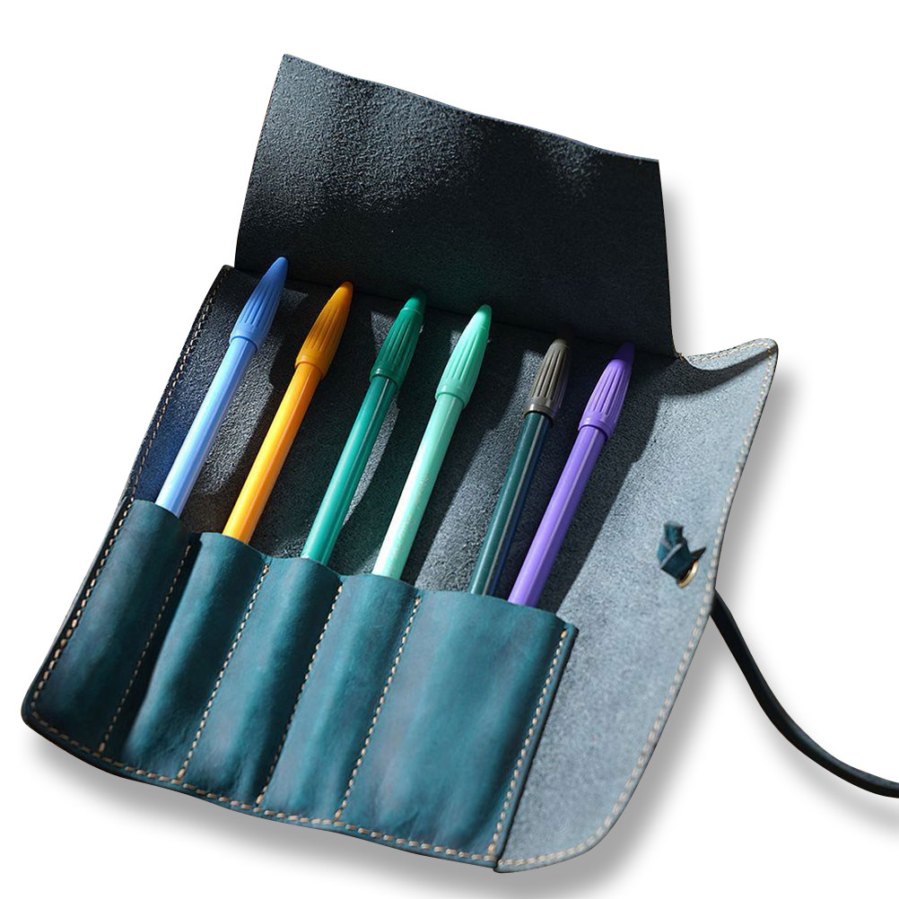 Vintage -Blue Pen Pouch Handma - Pen Pouch Roll 评论和价格
