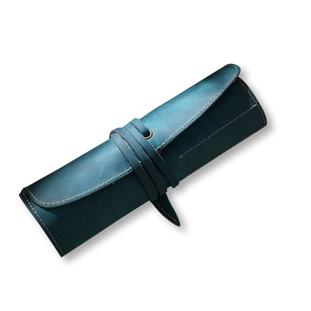 Vintage -Blue Pen Pouch Handma - Pen Pouch Roll 评论和价格