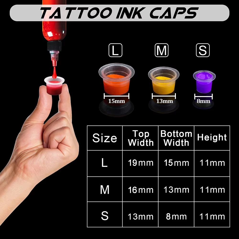 1000/500/100pcs Plastic Tattoo - Calligraphy Ink Bottle 评论和价格