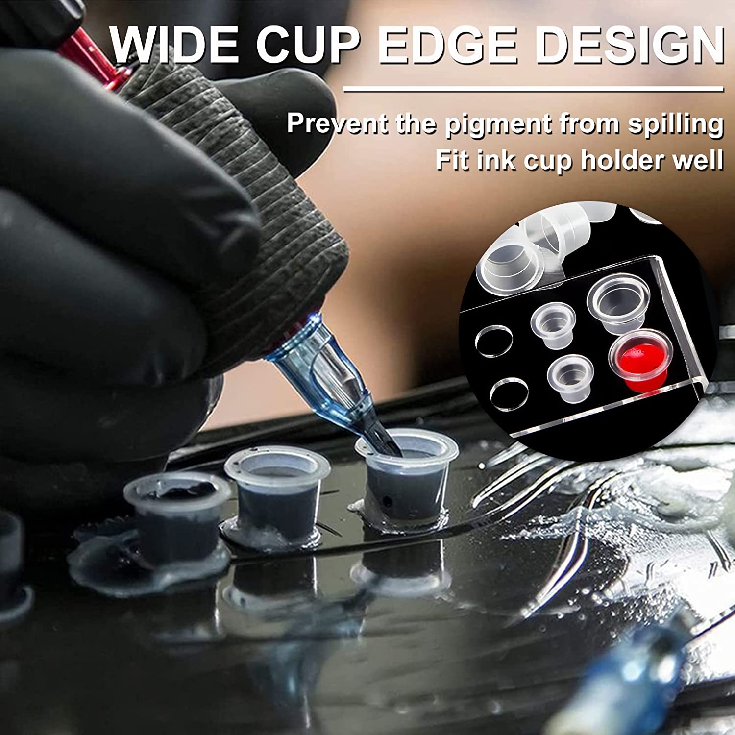 1000/500/100pcs Plastic Tattoo - Calligraphy Ink Bottle 评论和价格