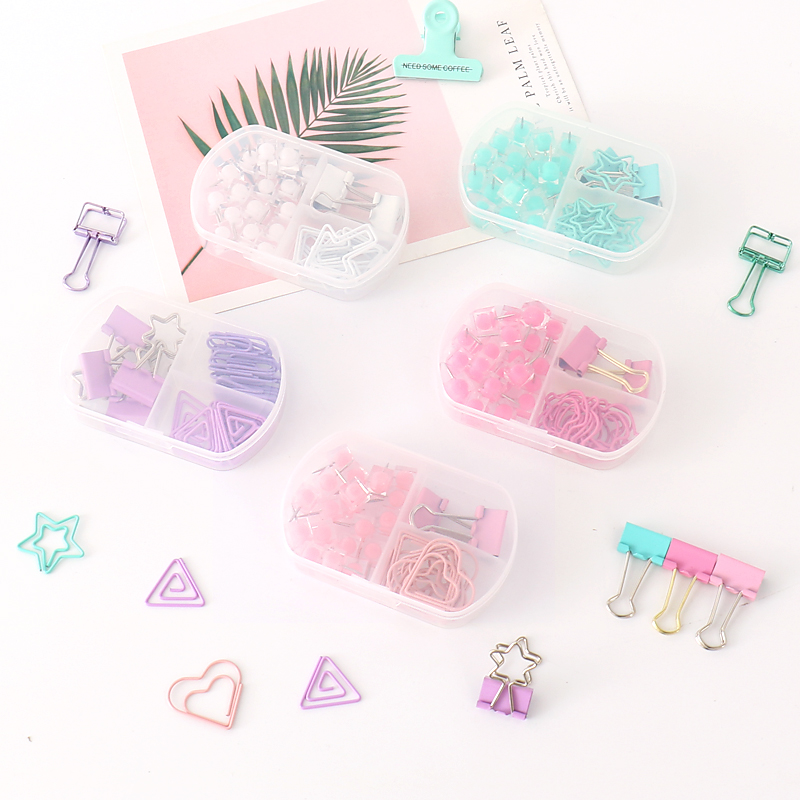 TUTU coloful Binder clips push - Binder Clip Assorted 评论和价格