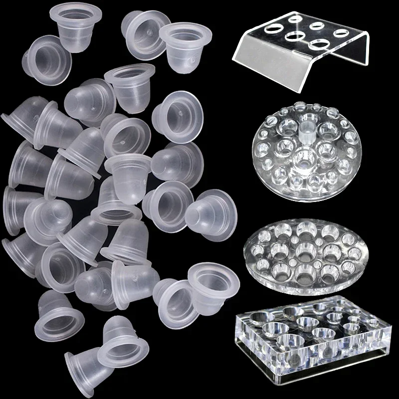 Acrylic Tattoo Ink Cup Stand H - Calligraphy Ink Bottle 评论和价格
