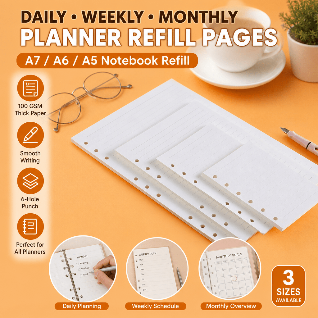 A5 A6 A7 Planner Refill Pages  - Notebook Dotted A5 评论和价格
