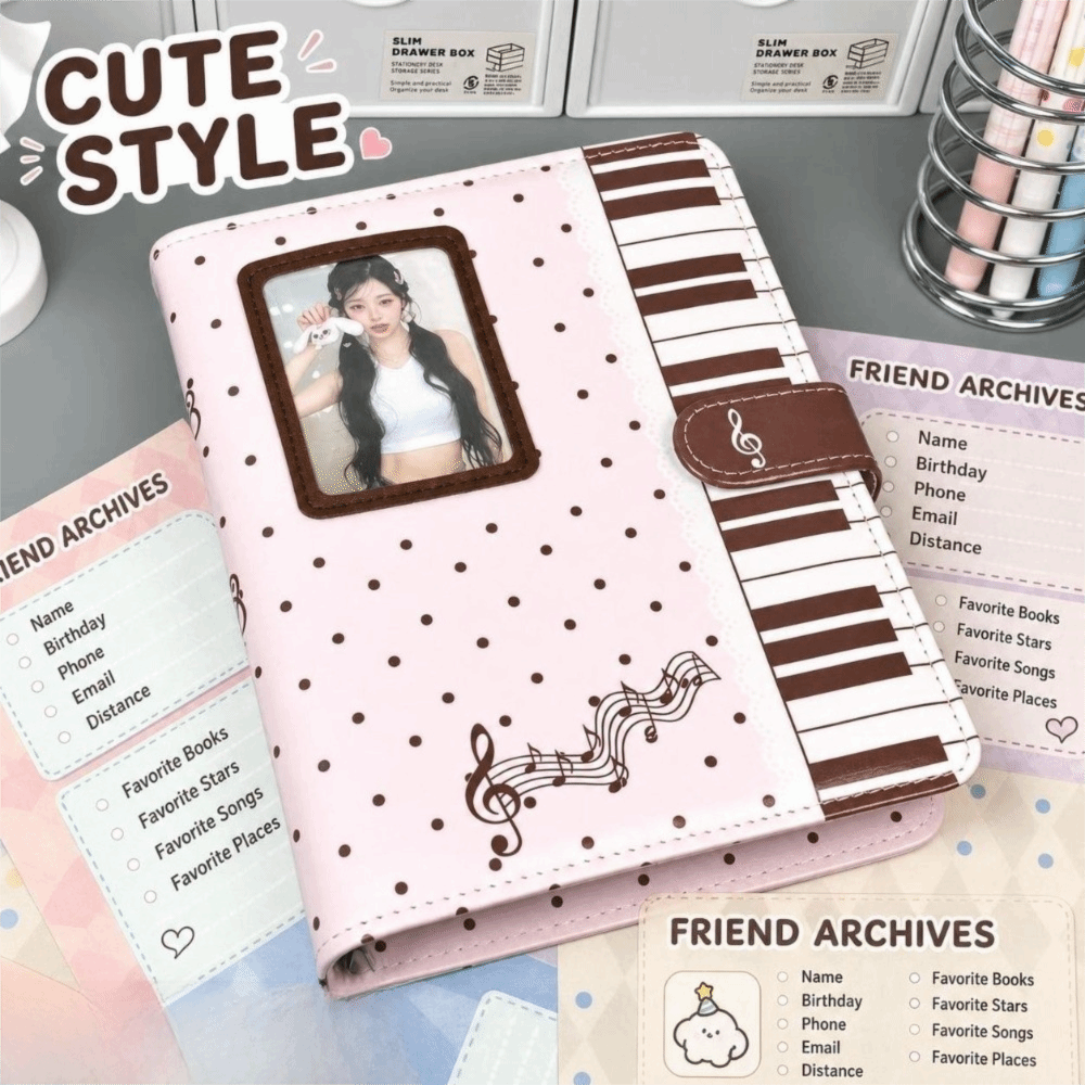 Ins Polka Dot Piano Binder Not - Notebook Dotted A5 评论和价格